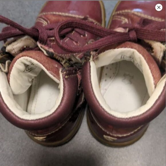 Baby Geox Respira boot toddler girl mauve purple leather patent size 5 - Picture 5 of 6